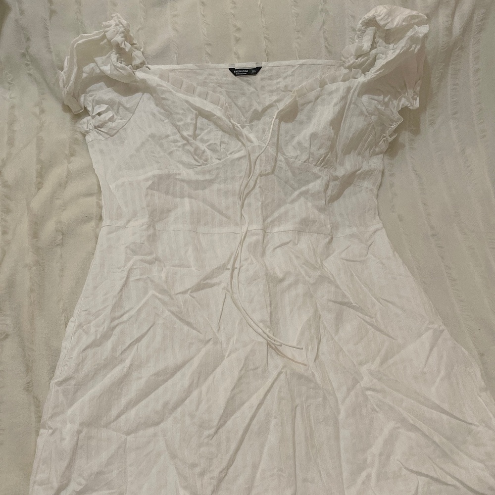 White mini dress